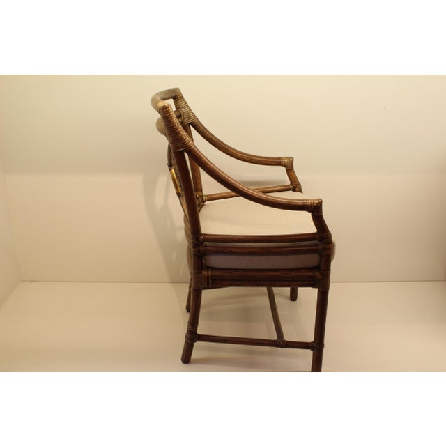 McGuire Rattan Target® Arm Chair Chairish