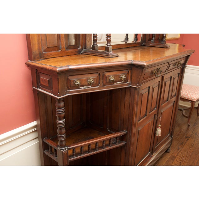 Victorian Style Sideboard Buffet With Mirror Chairish