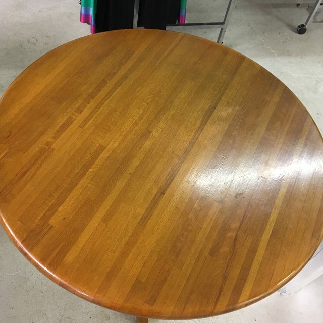 Butcher Block Round Dining Room Table Chairish