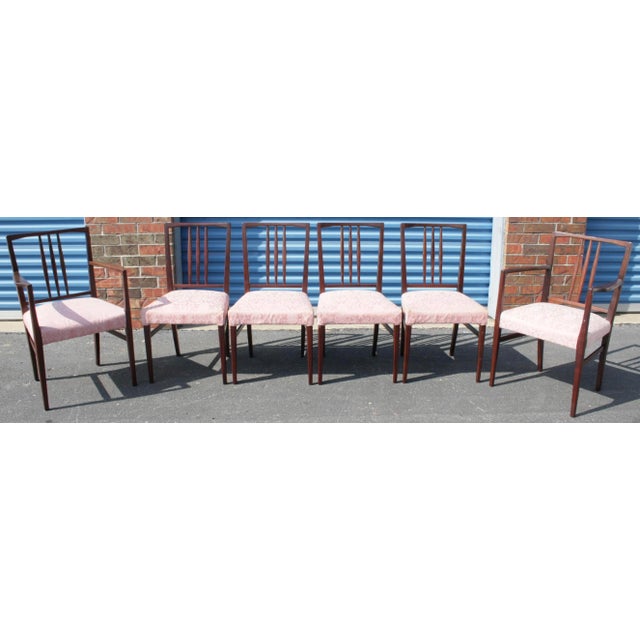 Mid-Century Modern Mahogany Dining Chairs - Set of 6 ...