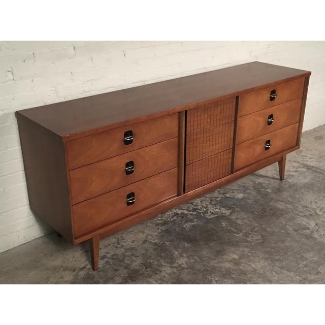 Bassett MidCentury Modern 9Drawer Dresser Chairish
