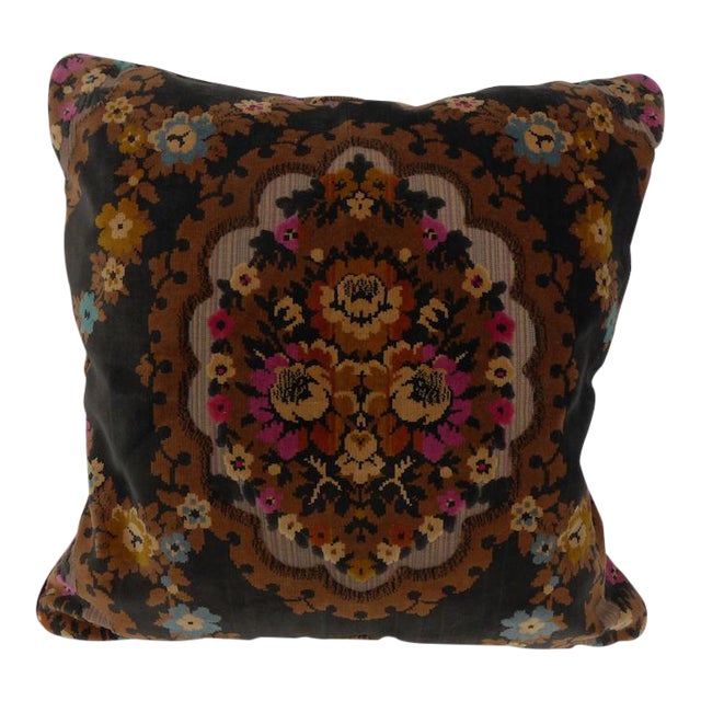  Large  Cut Velvet  Pillow  24 x 24 Chairish