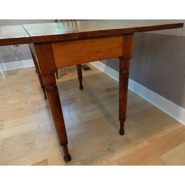 Antique 1800s Solid Maple FoldDown Table Chairish