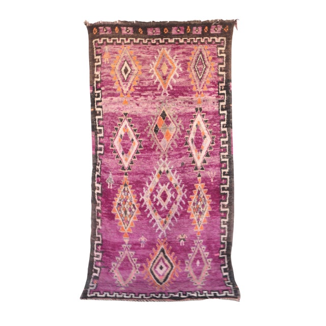 Boujad Vintage Moroccan Rug 6'1" x 11'10" Chairish