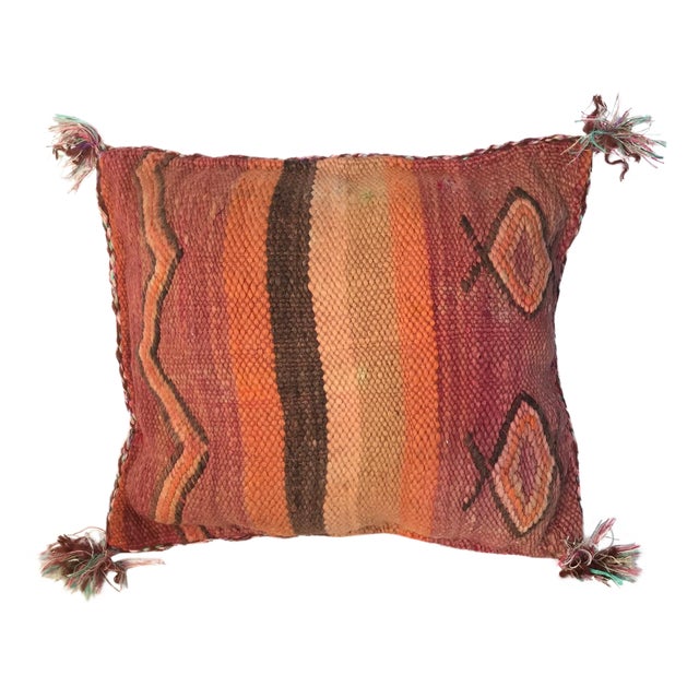 Moroccan Berber Kilim Wool Pillow Chairish