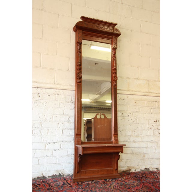 Victorian Eastlake Tall Pier Mirror Chairish