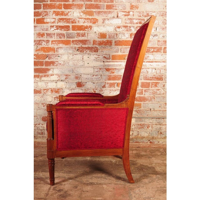 HighBack Modern Red Chairs A Pair Chairish