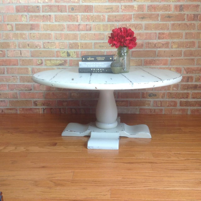 Ethan Allan Round Coffee Table | Chairish