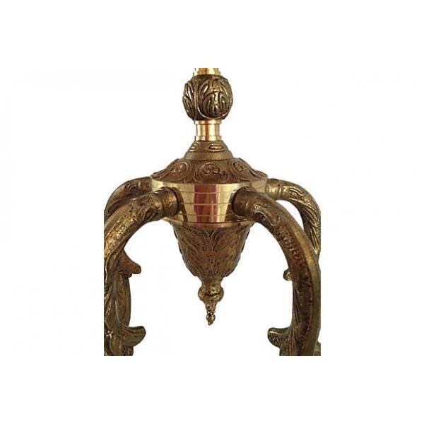 Ornate 5Arm Brass Chandelier Chairish
