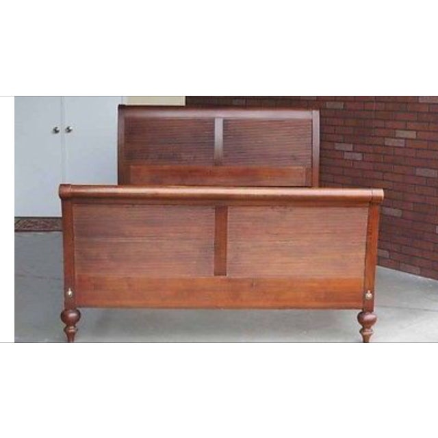 Ethan Allen Kingston Collection California King Size Sleigh Bed Chairish