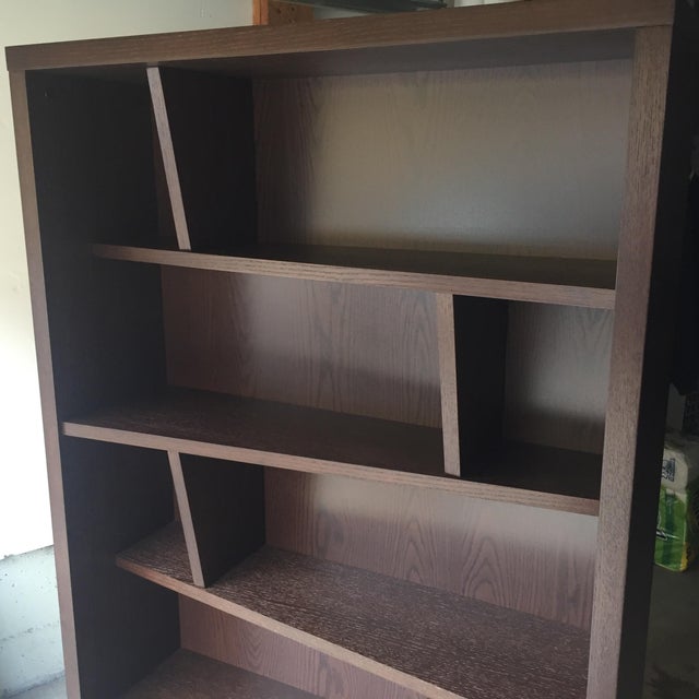 Contemporary 5Shelf Divided Bookshelf Chairish