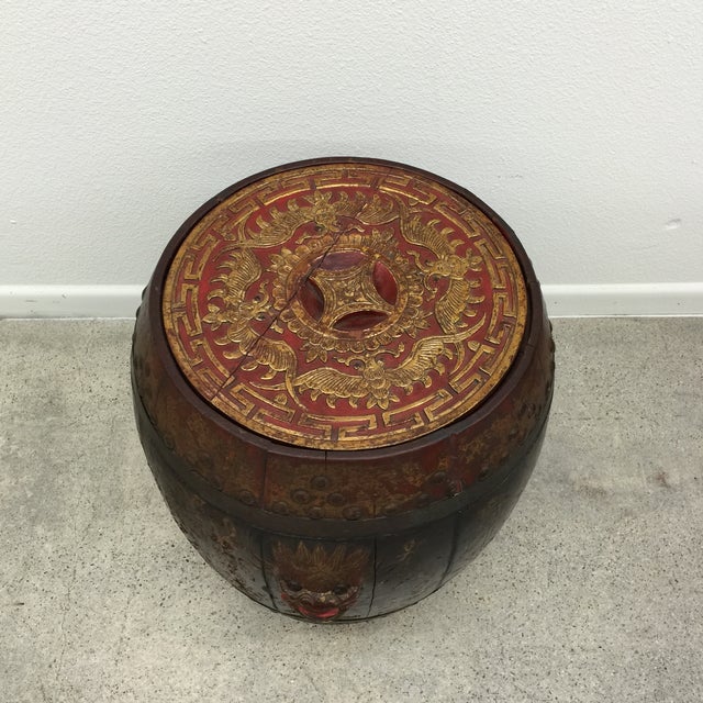 Gilt Antique Chinese Rice Bucket Chairish