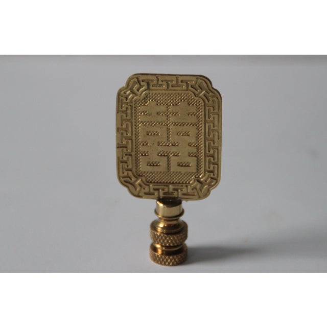 Asian Style Brass Lamp Finials A Pair Chairish