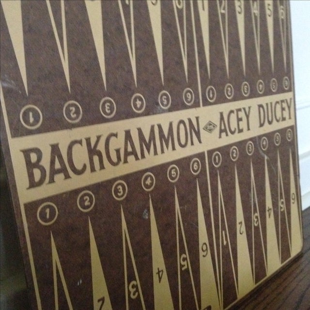 Vintage Backgammon Acey Ducey Game Board Chairish