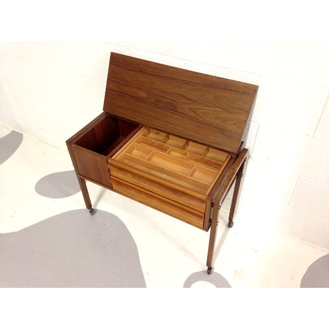 Danish Modern Teak Sewing Box Chairish