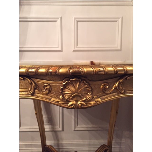 Antique Gold Louis XV Style Side Table Chairish