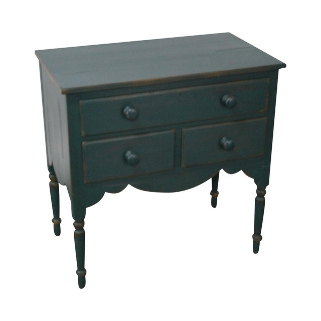 Lexington Green Painted Country Style Bedside Table Nightstand Chairish