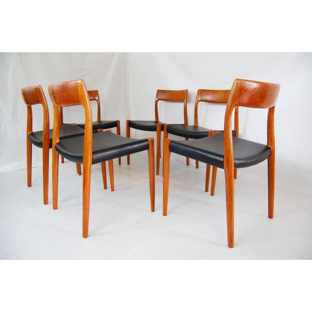 Danish Modern J L Moller Model 77 Teak Dining Chairs - Set ...