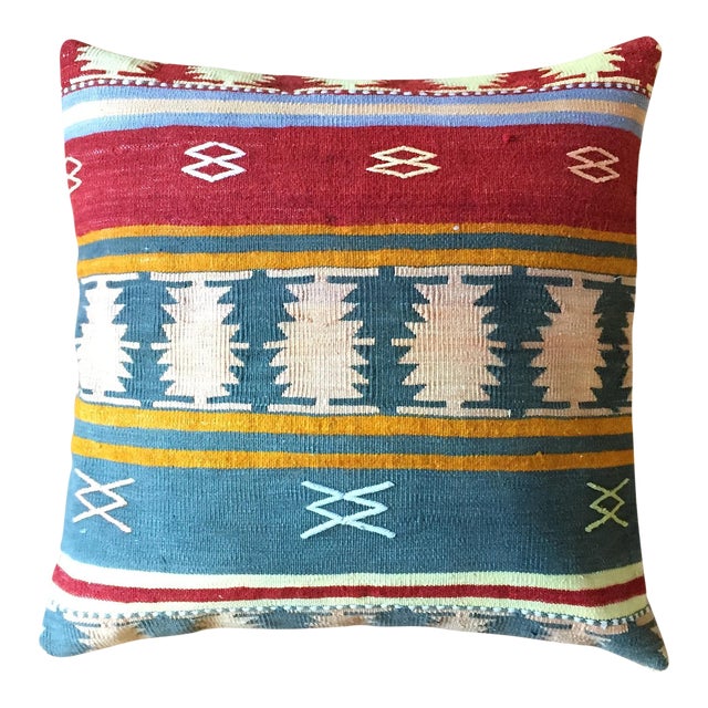 Large Cabin Kilim Floor Pillow Cover Chairish