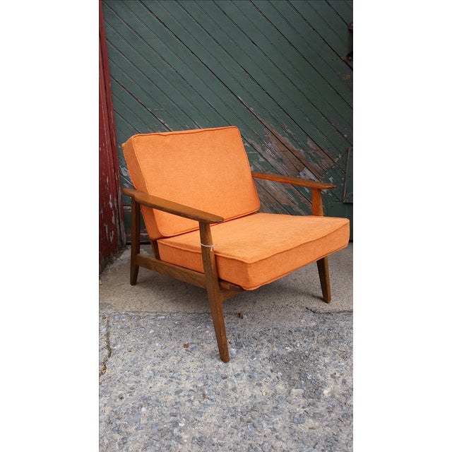 MidCentury Modern Wood Arm Chair Chairish
