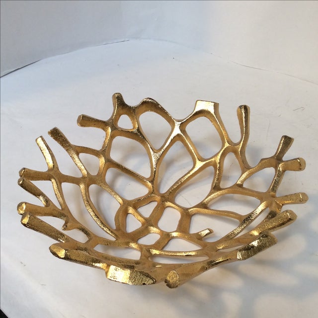 Gold Metal Decorative Bowl Chairish