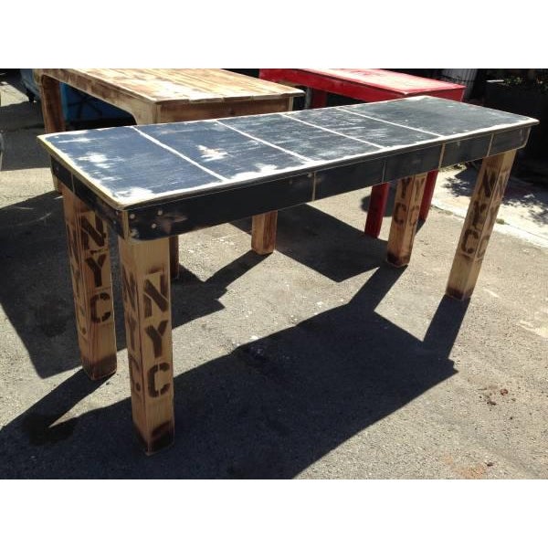 Rustic Industrial Billiard Inspired Wooden Dining Table Chairish