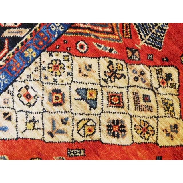 Handmade Persian Tribal Rug 4'10"x 6'6" Chairish