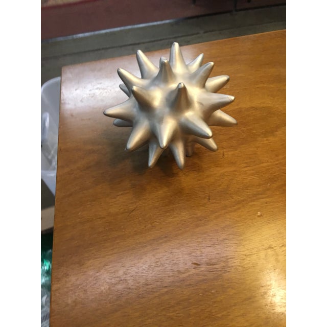 Small Decorative Silver Spike Ball Chairish