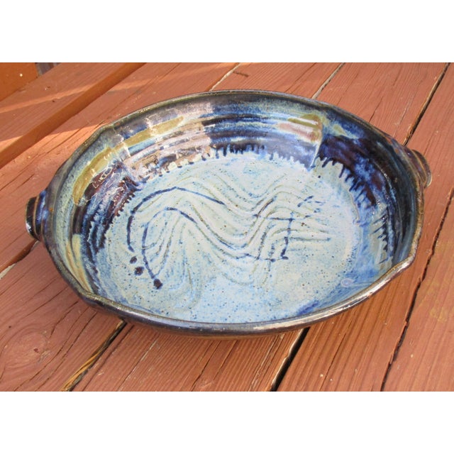 Handmade Pottery Serving Platter | Chairish