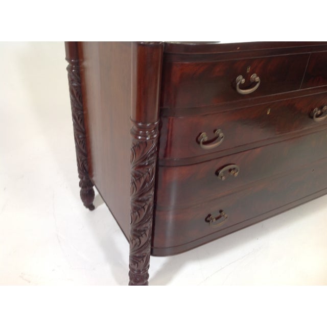 Antique Empire Mahogany Dresser With Mirror Chairish