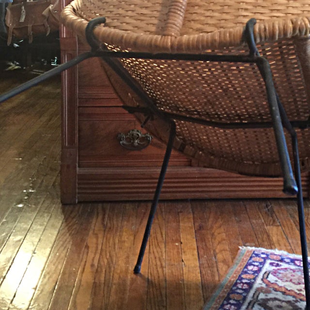 Eames Style Wicker Nesting Chair Chairish