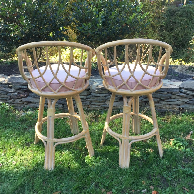 Vintage Lane Venture Rattan Swivel Bar Stools - Pair ... (640 x 640 Pixel)