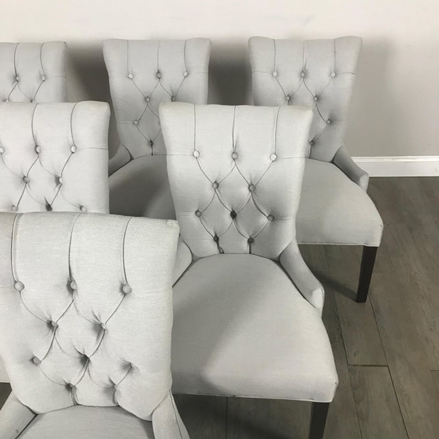 Tufted Dining Chairs - Set of 6 | Chairish