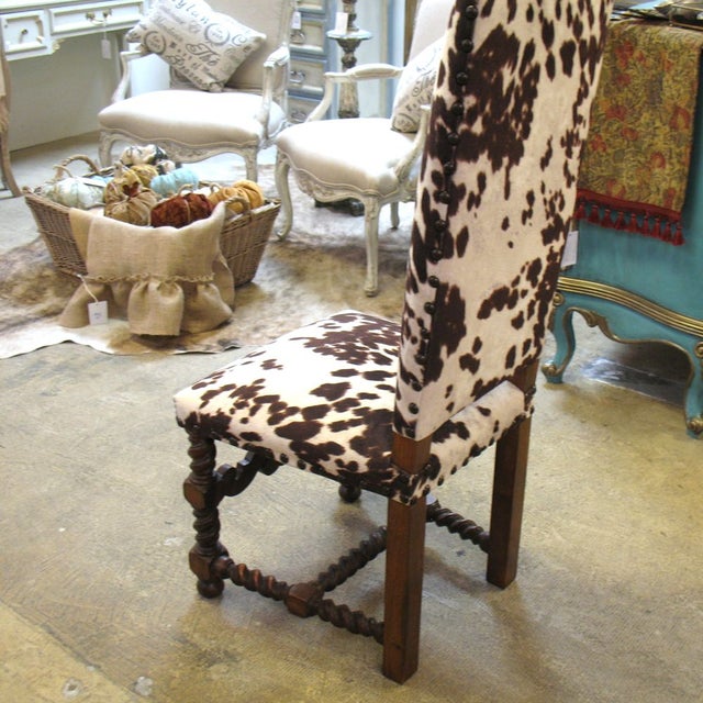 Faux Cowhide Chair Chairish