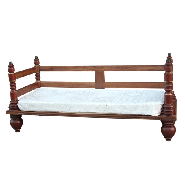 Anglo Indian Kerela Teak Day Bed Chairish