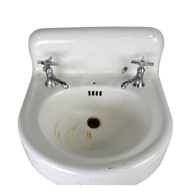 Kohler Vintage Cast Iron Enamel Sink Chairish