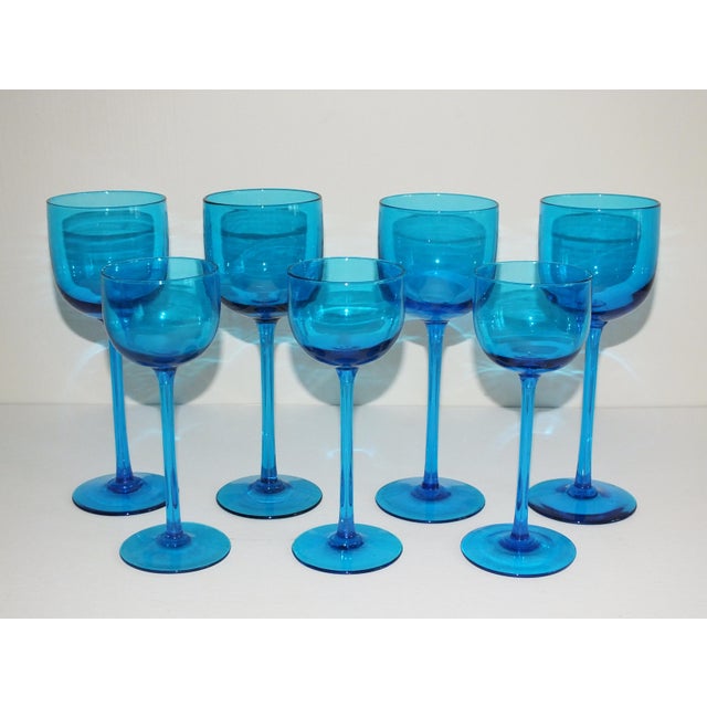 Vintage Hand Blown Long Stemmed Wine Glasses S/12 Chairish
