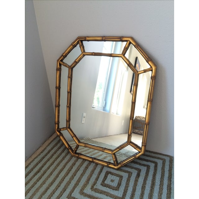 Vintage Gold Bamboo Mirror Chairish