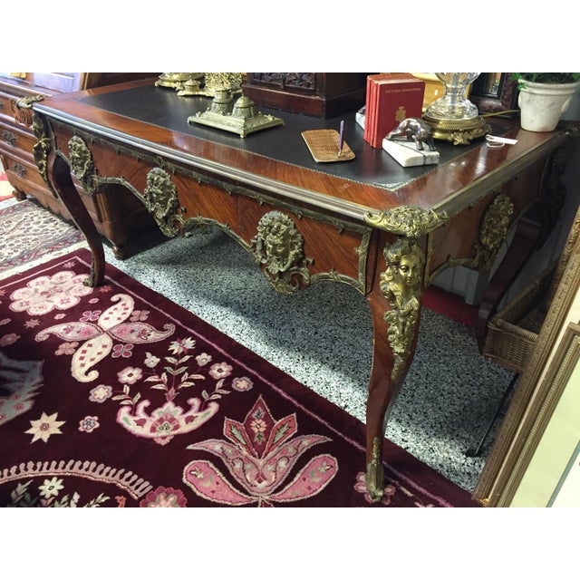 Antique Napoleon Desk With Leather Inlay Chairish