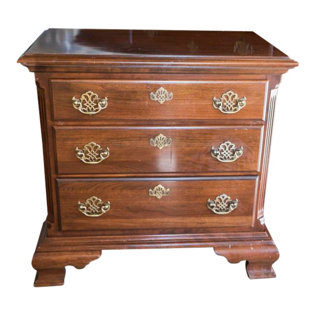 Vintage Cherry Wood Nightstand Chairish