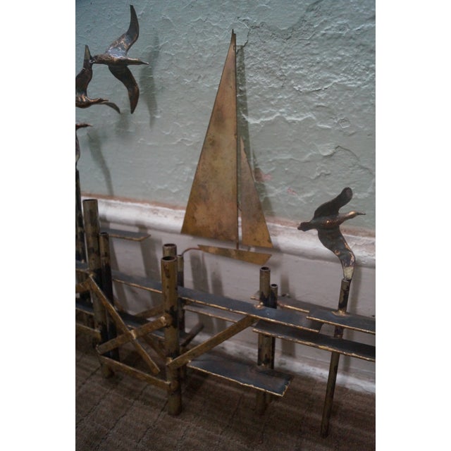 C. Jere MidCentury Nautical Metal Wall Sculpture Chairish