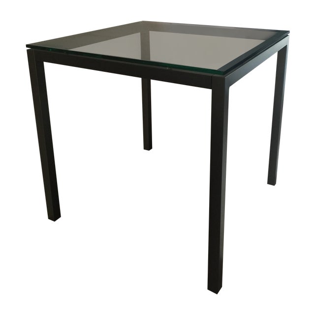 West Elm Small Glass Dining Table Chairish