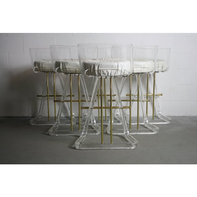 Hollywood Regency Bar Stools Leon Frost Set of 6 Chairish
