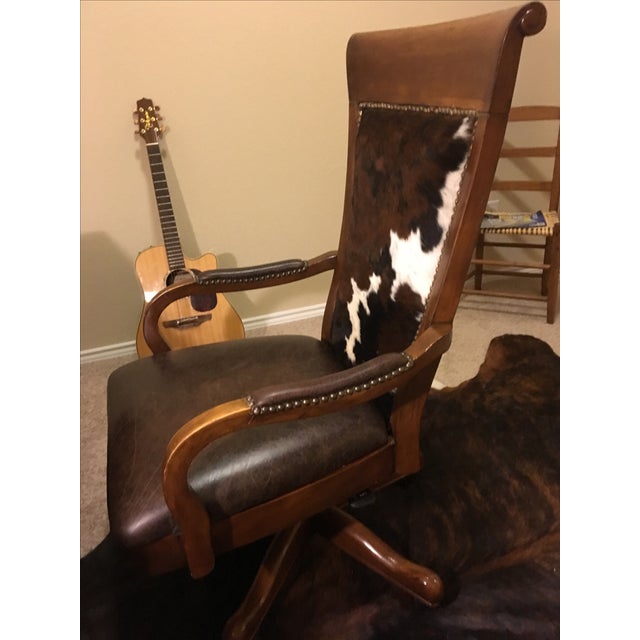 Cowhide Office Chair Chairish