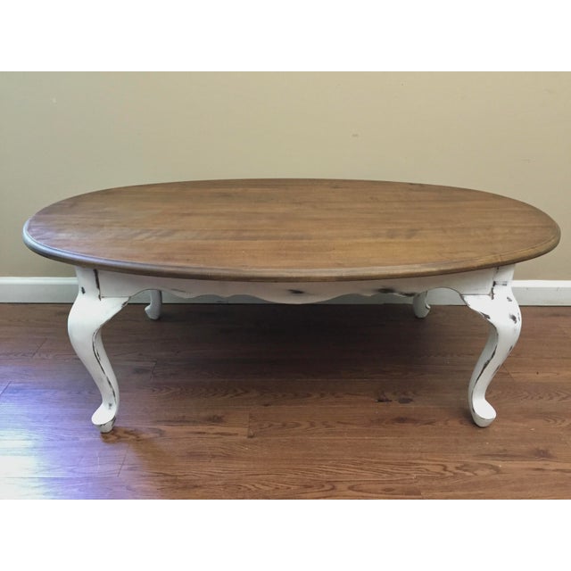 Queen Anne Style Oval Coffee Table Chairish