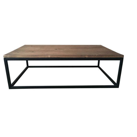 ABC Carpet & Home Wood and Steel Coffee Table Chairish