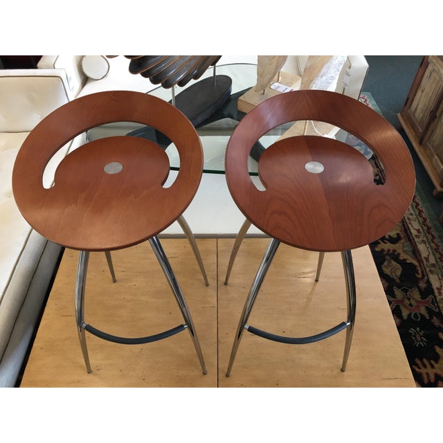 Lyra Magis Bar Stools A Pair Chairish