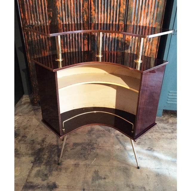 French MidCentury Corner Bar Unit Chairish