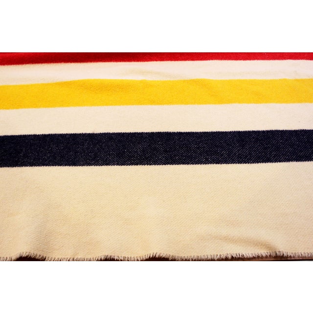 Vintage Hudson Bay Four Point Wool Blanket Chairish