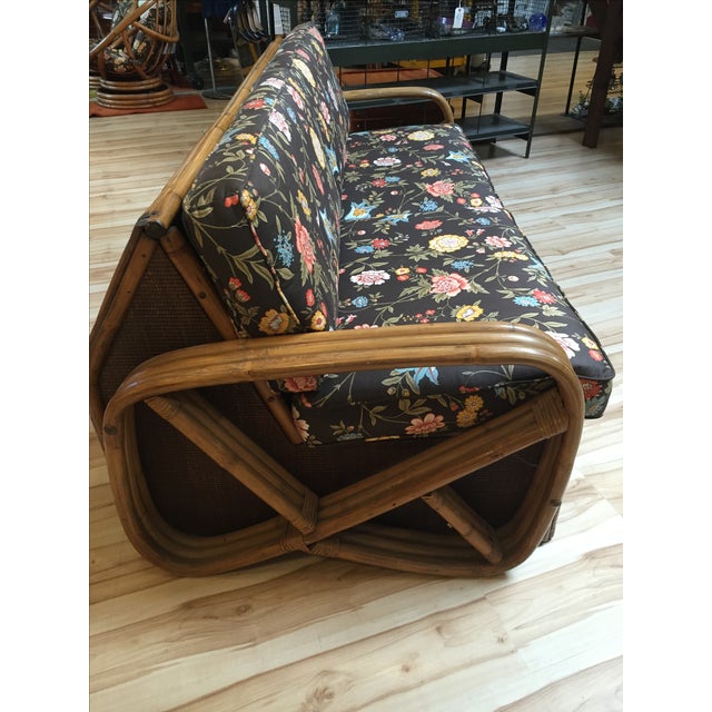 Vintage Bamboo Rattan Sofa Bed Chairish